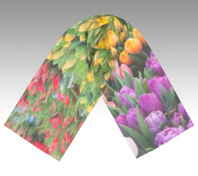 Load image into Gallery viewer, Tulip Market Scarf Folded
